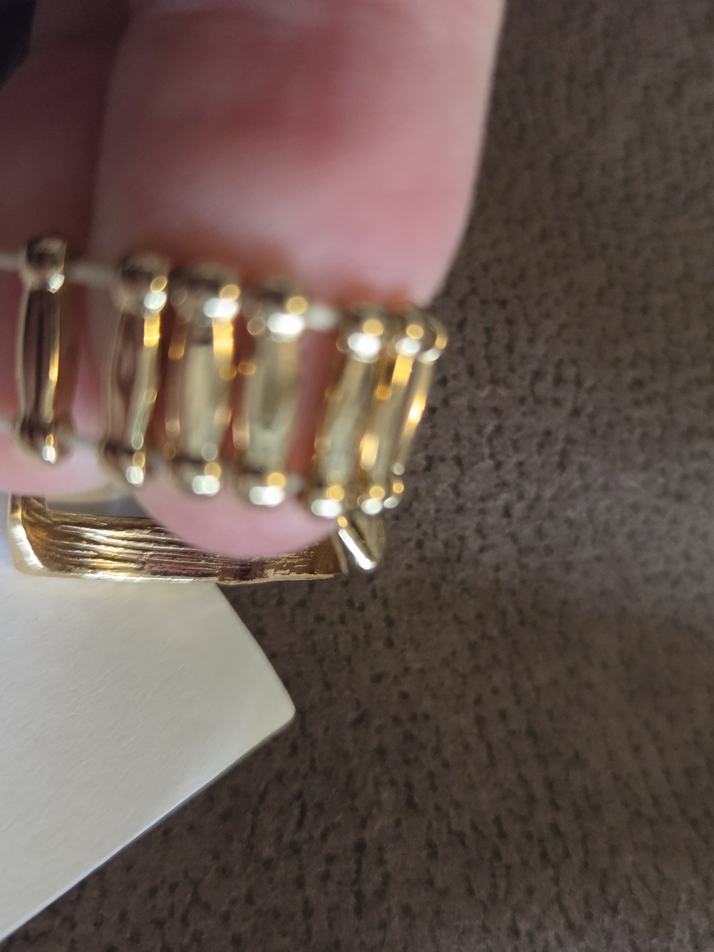 Gold Textured RING - Picture 3 of 4